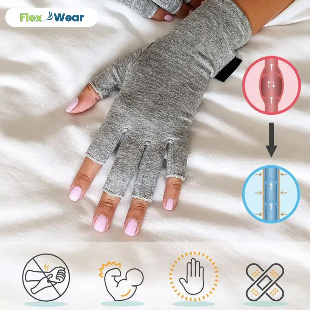 Flexy - Guanti a Compressione per Sollievo Immediato